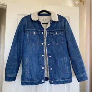 Madewell Sherpa Denim Jacket NWT